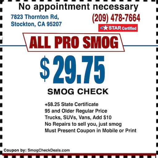 Smog Check Coupon